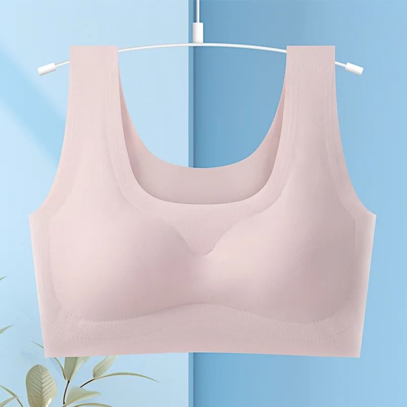 Wire Free Sports Bra Seamless Ice Silk Push Up Bra For Women 9