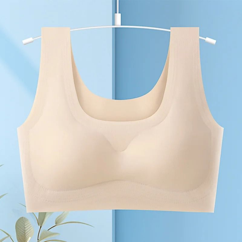 Wire Free Sports Bra Seamless Ice Silk Push Up Bra For Women 10