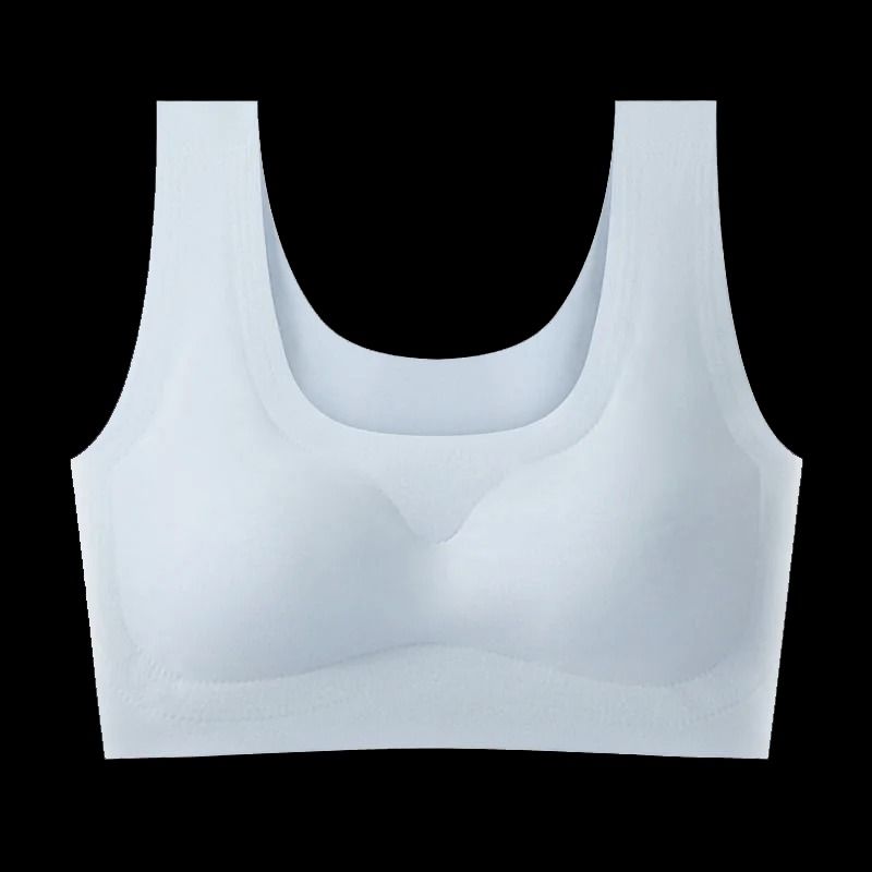 Wire Free Sports Bra Seamless Ice Silk Push Up Bra For Women 7