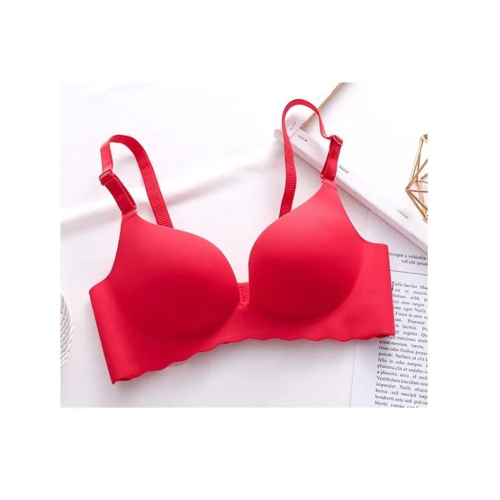 One Piece Wireless Push Up Bra Seamless Candy Color Lingerie Corset 9