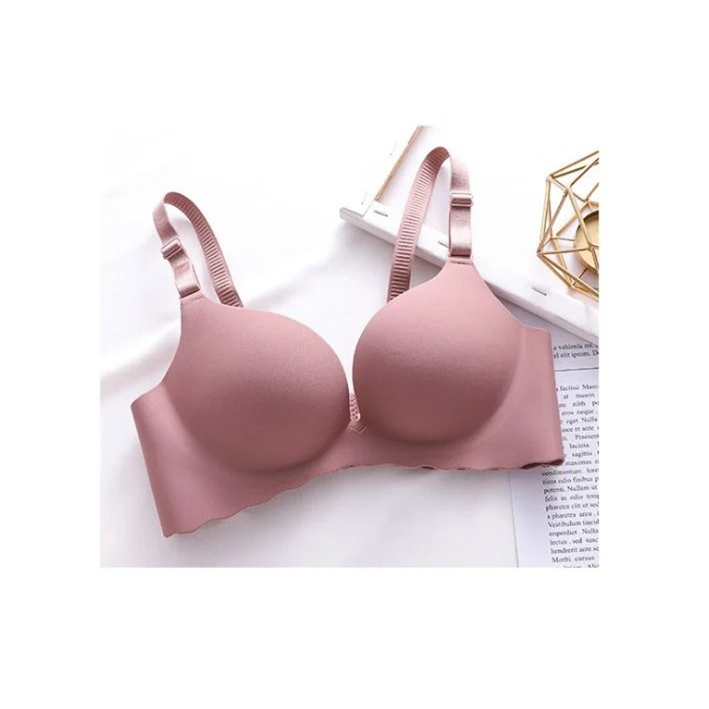 One Piece Wireless Push Up Bra Seamless Candy Color Lingerie Corset 10