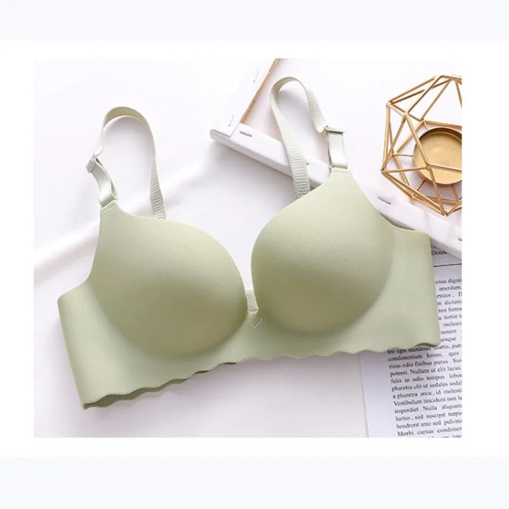 One Piece Wireless Push Up Bra Seamless Candy Color Lingerie Corset 5
