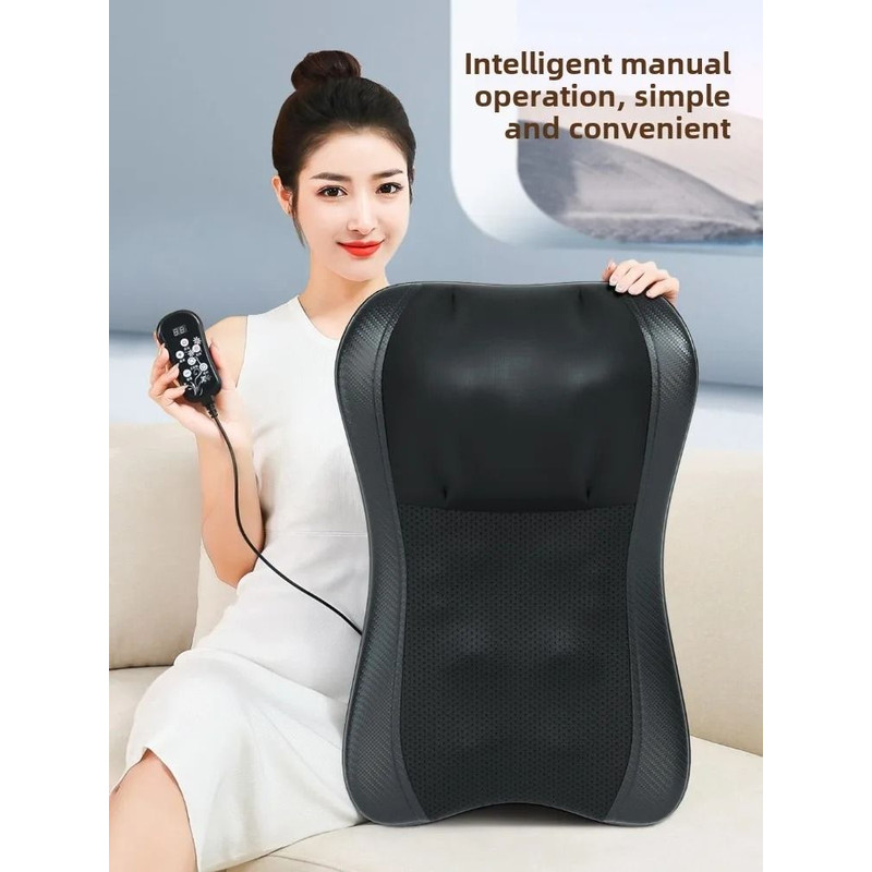Shiatsu Neck Massage Pillow With Heat For Back Shoulder And Muscle Relaxation 1