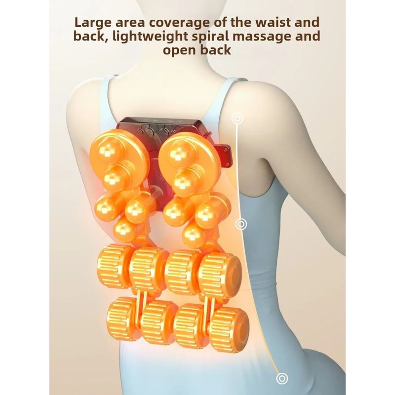 Shiatsu Neck Massage Pillow With Heat For Back Shoulder And Muscle Relaxation 3