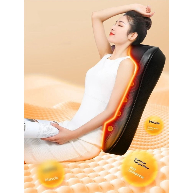 Shiatsu Neck Massage Pillow With Heat For Back Shoulder And Muscle Relaxation 4