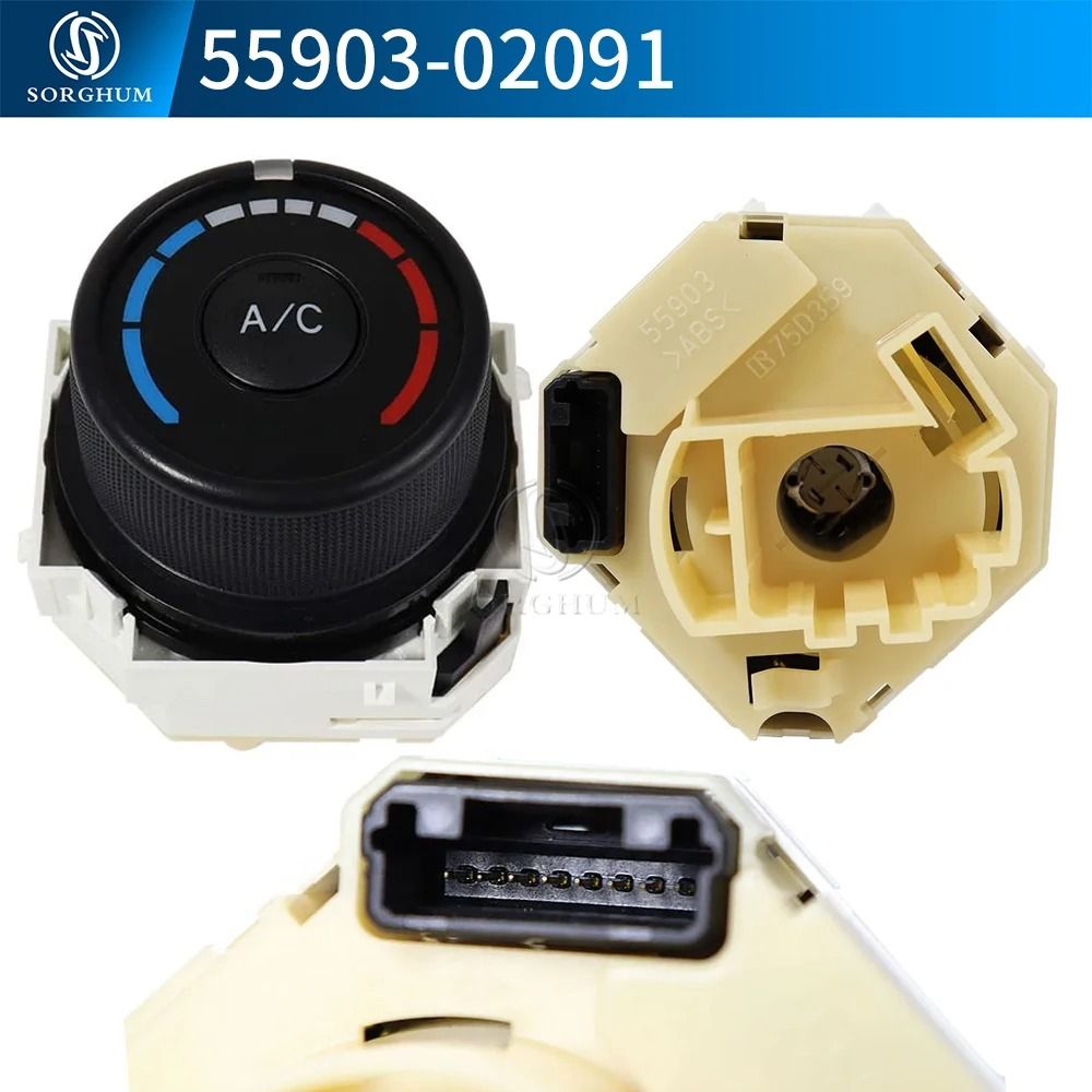 AC Blower Knob Panel Wind Speed Control Switch For Toyota Corolla 3