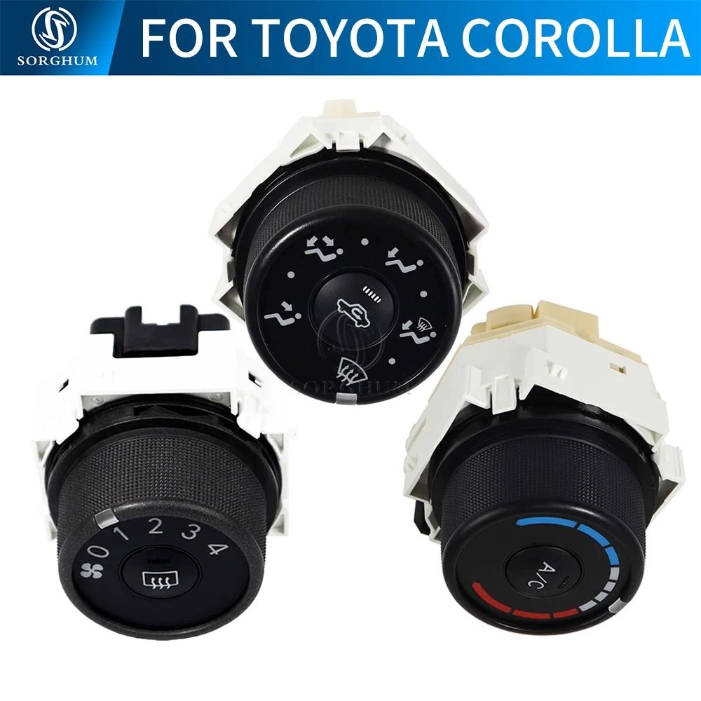 AC Blower Knob Panel Wind Speed Control Switch For Toyota Corolla 4