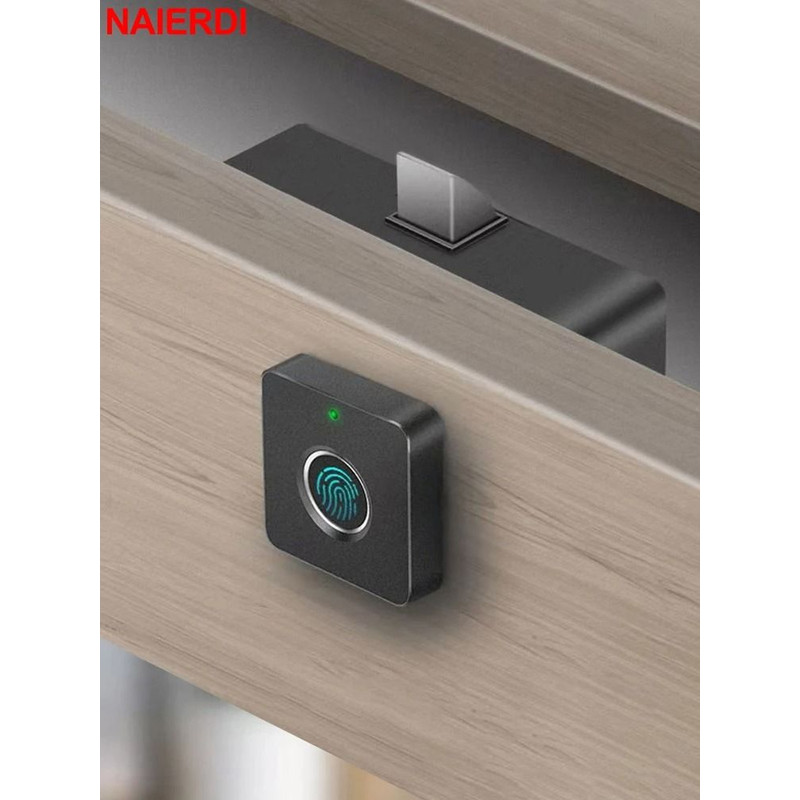 NAIERDI Smart Biometric Cabinet Lock Smart Fingerprint Keyless Lock For Lockers Drawers 0