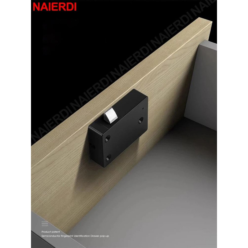 NAIERDI Smart Biometric Cabinet Lock Smart Fingerprint Keyless Lock For Lockers Drawers 5