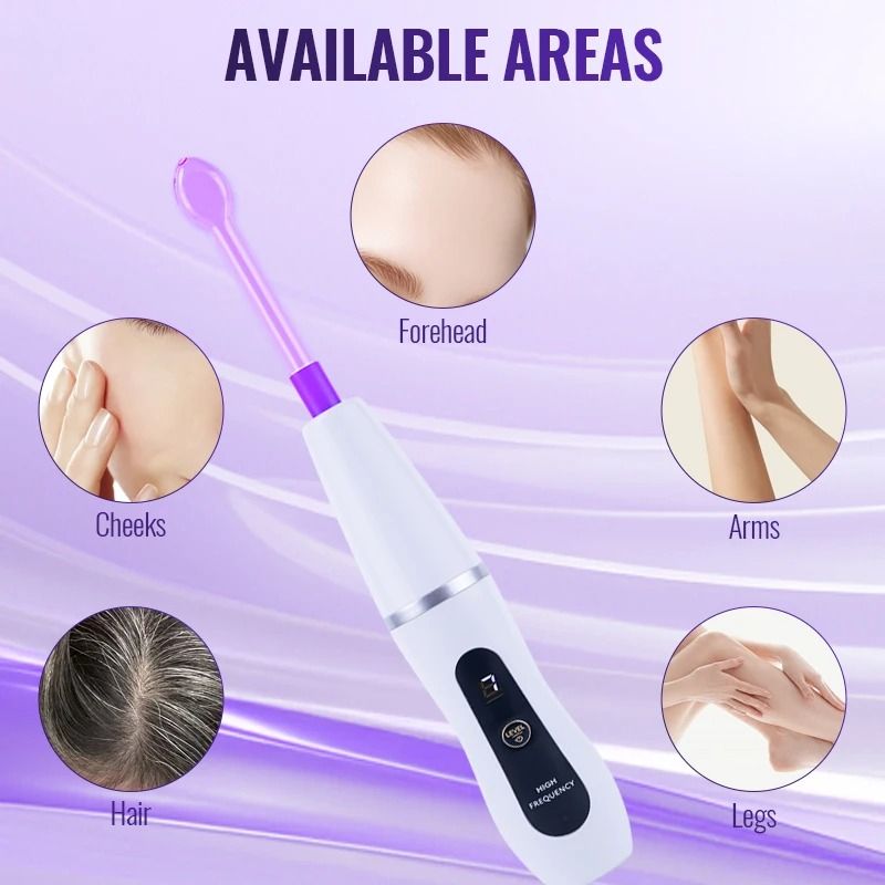 6 In 1 High Frequency Wand Professional Home Spa Device For Acne And Skin Firming 3