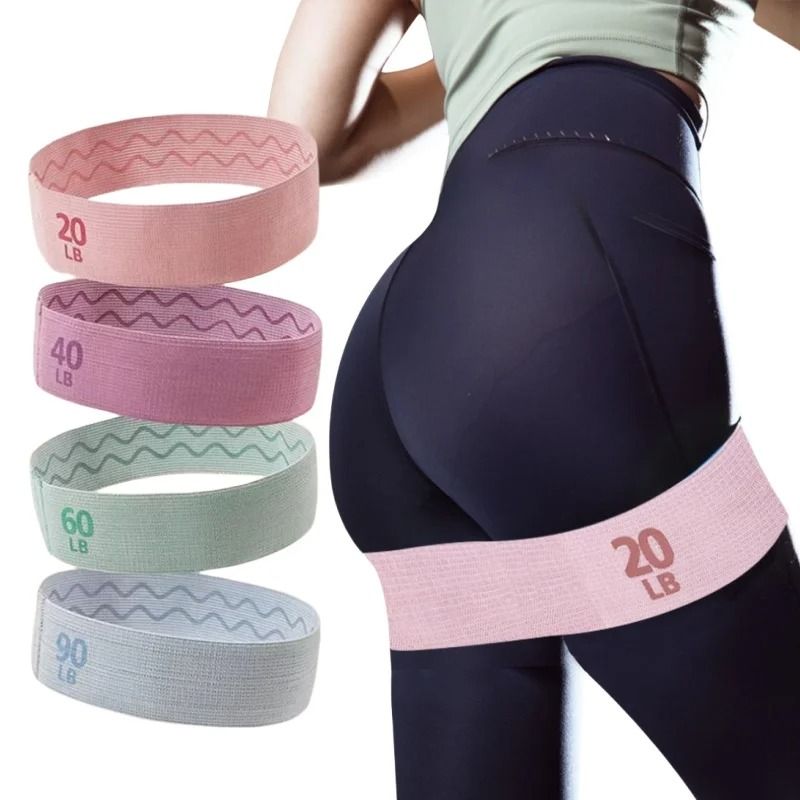 Fabric Resistance Bands For Fitness Yoga Pilates And Home Workout 0