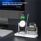 Qi2 5 In 1 Magnetic Wireless Charger Stand With LED Night Light And Alarm Clock For Samsung IPhone 5