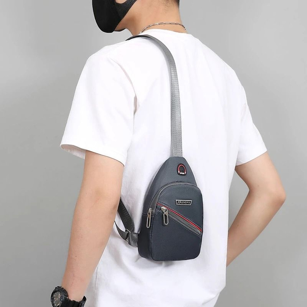 Waterproof Portable Outdoor Travel Men Small Chest Bag Large Capacity Lightweight Shoulder Bag Tren 2