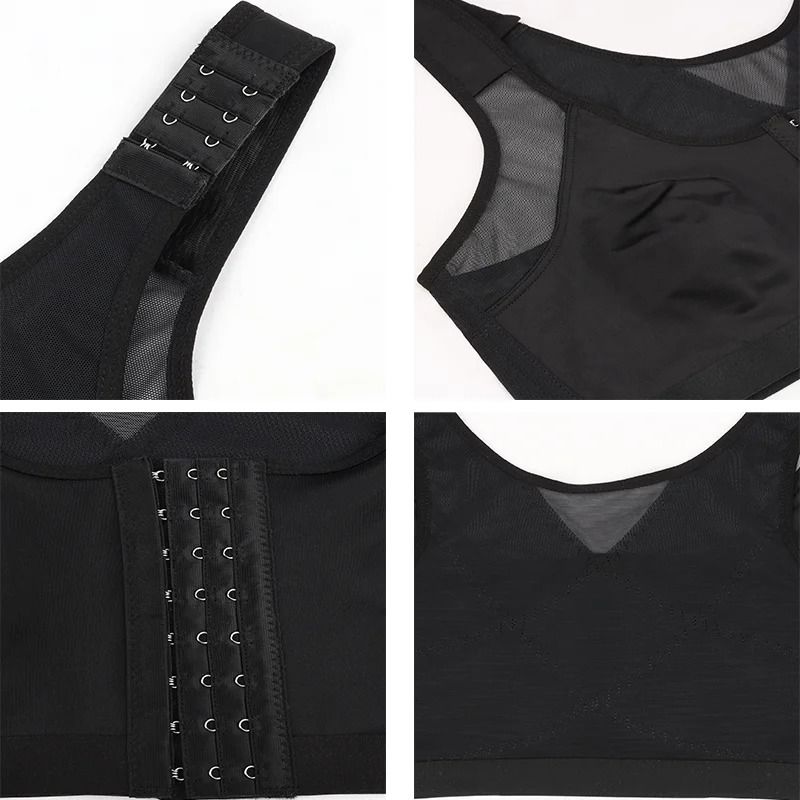 Fallsweet Plus Size Seamless Push Up Bra For Women Front Closure Bralette Lingerie 4