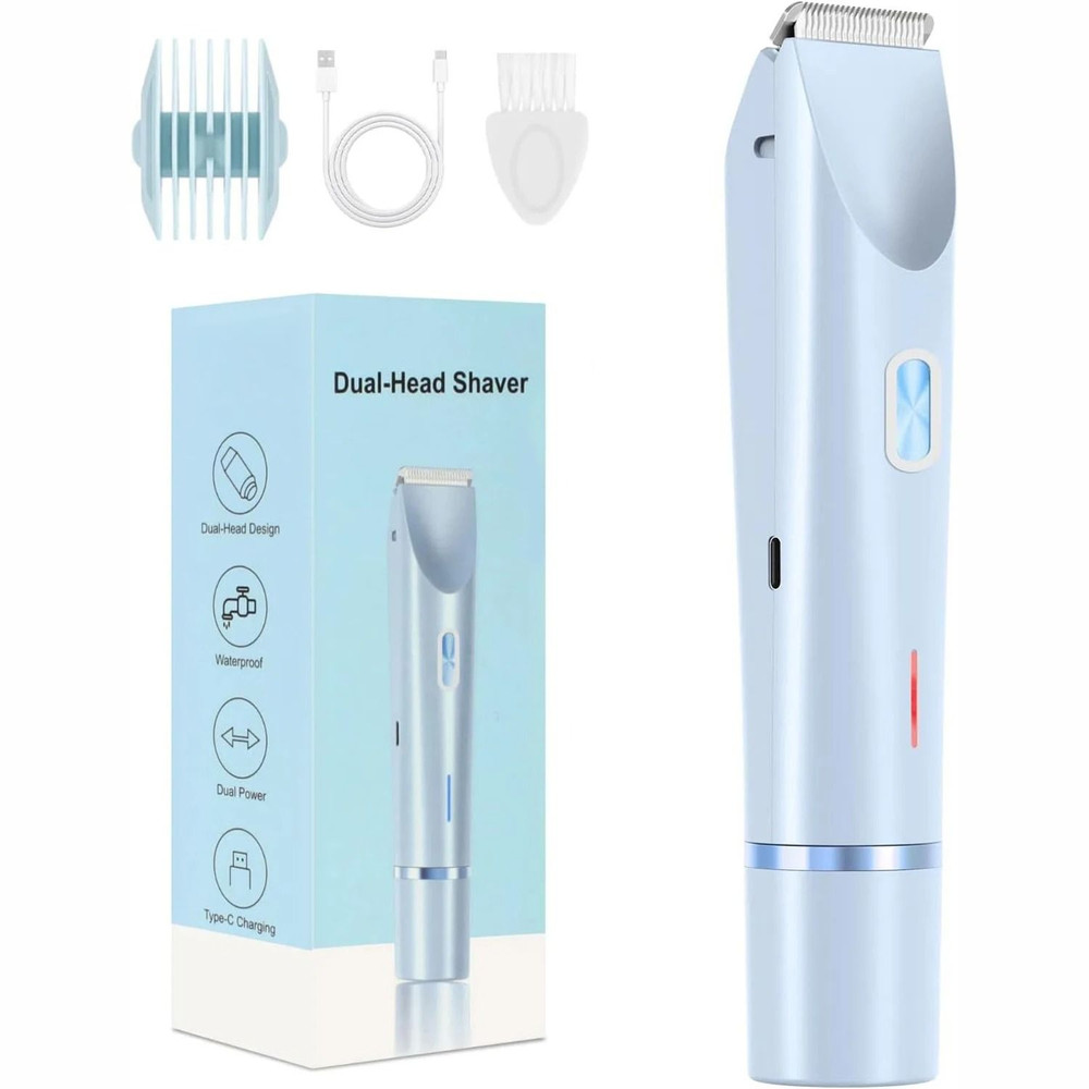 Electric Razor For Women Body Epilator Bikini Trimmer Leg Face Mustache Painless Hair Removal 0