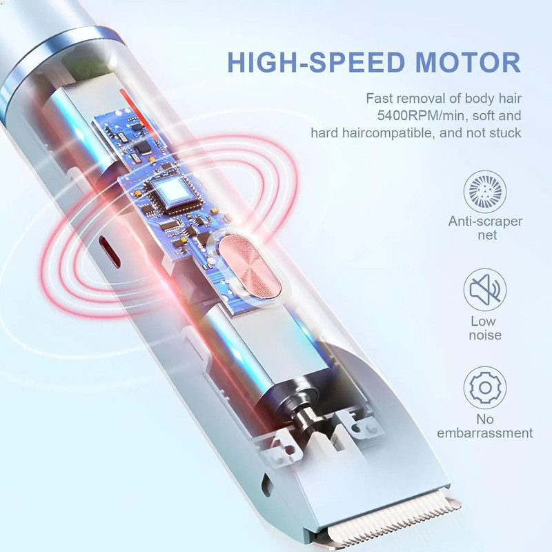 Electric Razor For Women Body Epilator Bikini Trimmer Leg Face Mustache Painless Hair Removal 2