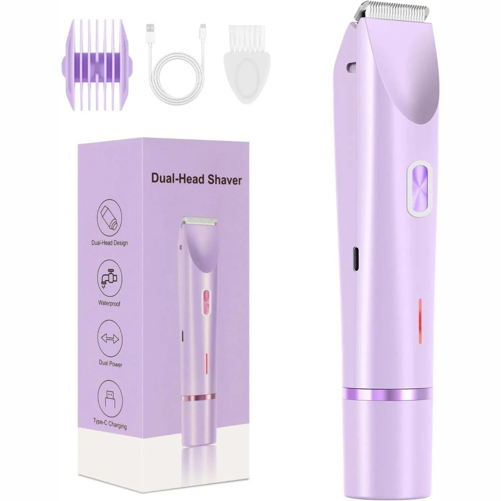 Electric Razor For Women Body Epilator Bikini Trimmer Leg Face Mustache Painless Hair Removal 6