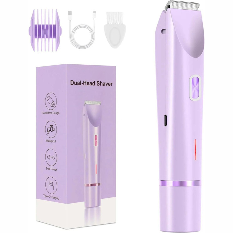 Electric Razor For Women Body Epilator Bikini Trimmer Leg Face Mustache Painless Hair Removal 6