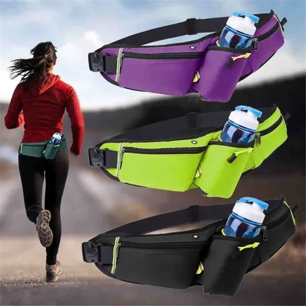Running Waist Bag Water Bottle Holder Hydration Belt Bag Men Women Sports Fanny Pack Gym Running Cy 1
