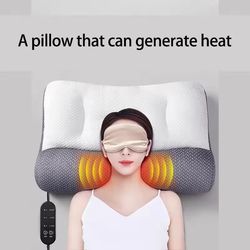 adjustable neck pillow cervical spine support heated neck protection sleep therapy