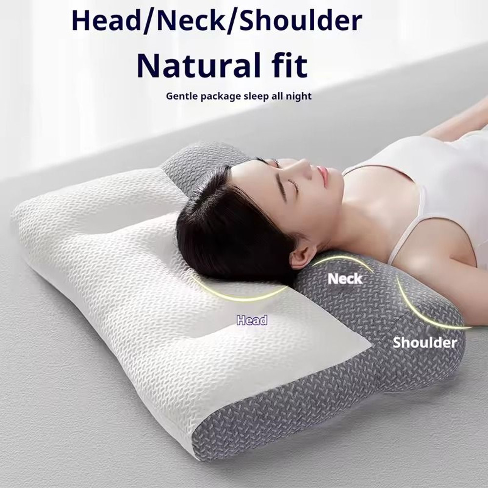 Adjustable Neck Pillow Cervical Spine Support Heated Neck Protection Sleep Therapy 5