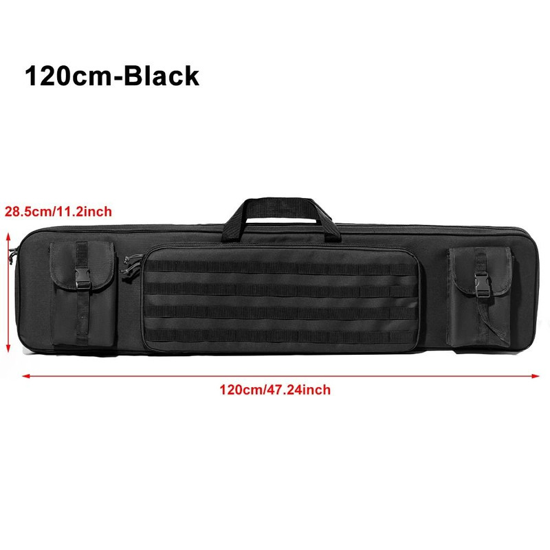 Double Rifle Case Gun Bag Backpack Sniper Carbine Airsoft Shooting Carry Shoulder Bag 9