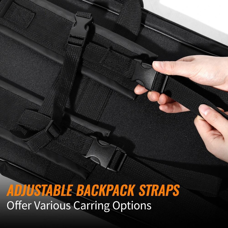 Double Rifle Case Gun Bag Backpack Sniper Carbine Airsoft Shooting Carry Shoulder Bag 4