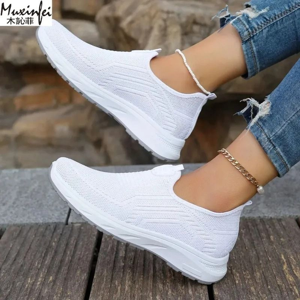 Womens Breathable Mesh Casual Shoes Soft Lightweight Sole 1