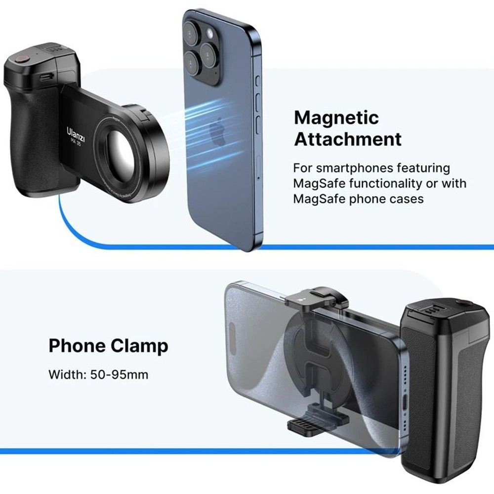 Ulanzi MA35 MagSafe Smartphone Camera Grip With Bluetooth Shutter 1
