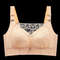 Womens Full Coverage Wirefree Plus Size Lace Bra 5