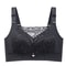 Womens Full Coverage Wirefree Plus Size Lace Bra 6