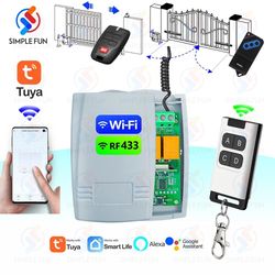 wifi rf garage gate sliding door opener tuya smart switch