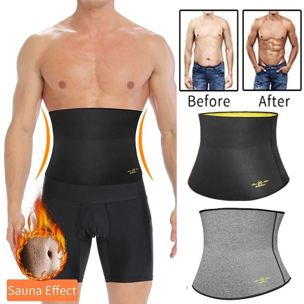 Waist Trainer Trimmer Sweat Belt Band For Men Slimming Workout Sauna Abs Shapewear 1