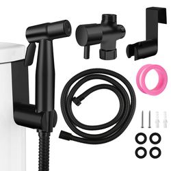 handheld bidet sprayer set stainless steel toilet spray gun with self cleaning nozzle