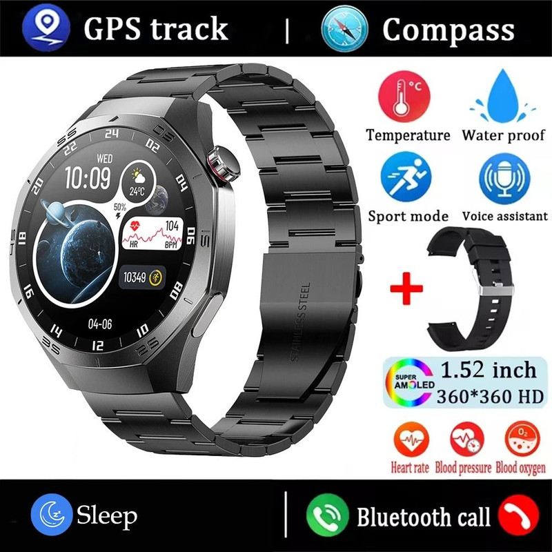 Smart Watch GPS Motion Trajectory Heart Rate Bluetooth Call Waterproof 12