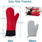 Professional Silicone Oven Gloves Heat Resistant Non Slip Set 2