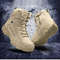 Mens Tactical Boots Lace Up Breathable Army Desert Hiking Safety Hunting Motorcycle Shoes 0