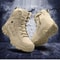 Mens Tactical Boots Lace Up Breathable Army Desert Hiking Safety Hunting Motorcycle Shoes 0
