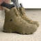 Mens Tactical Boots Lace Up Breathable Army Desert Hiking Safety Hunting Motorcycle Shoes 4