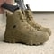 Mens Tactical Boots Lace Up Breathable Army Desert Hiking Safety Hunting Motorcycle Shoes 4