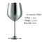 Stainless Steel Cocktail Flute Metal Wine Cup Martini Glass 13