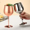 Stainless Steel Cocktail Flute Metal Wine Cup Martini Glass 2