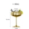 Stainless Steel Cocktail Flute Metal Wine Cup Martini Glass 19