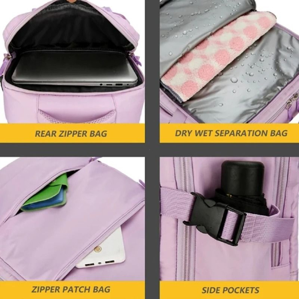 Travel Cabin Backpack Lightweight Laptop Hand Luggage Bag 4