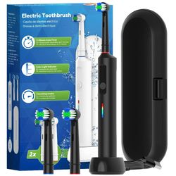 smart wireless charging rotating electric toothbrush 3 modes rechargeable