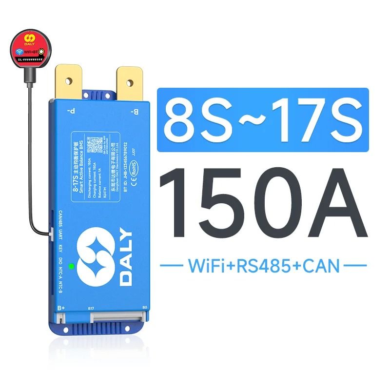 Smart DALY 100 Balance 100A Active Balance BMS 4 24S Bluetooth RS485 CAN 14