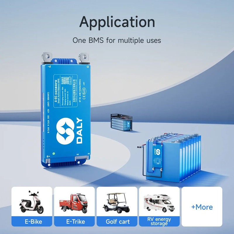 Smart DALY 100 Balance 100A Active Balance BMS 4 24S Bluetooth RS485 CAN 4