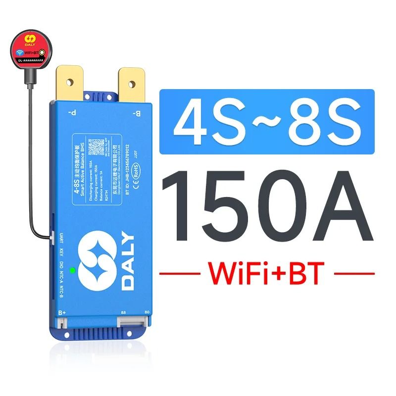 Smart DALY 100 Balance 100A Active Balance BMS 4 24S Bluetooth RS485 CAN 7