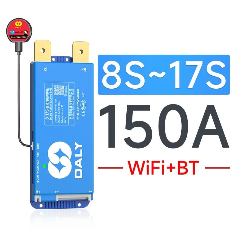 Smart DALY 100 Balance 100A Active Balance BMS 4 24S Bluetooth RS485 CAN 8