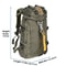 LQARMY 30L Travel Backpack Unisex Hiking Laptop Outdoor Climbing Bag 2